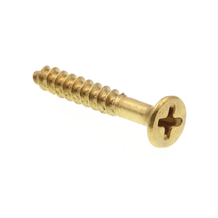 #4 X 3/4 in., Brass 25 PK